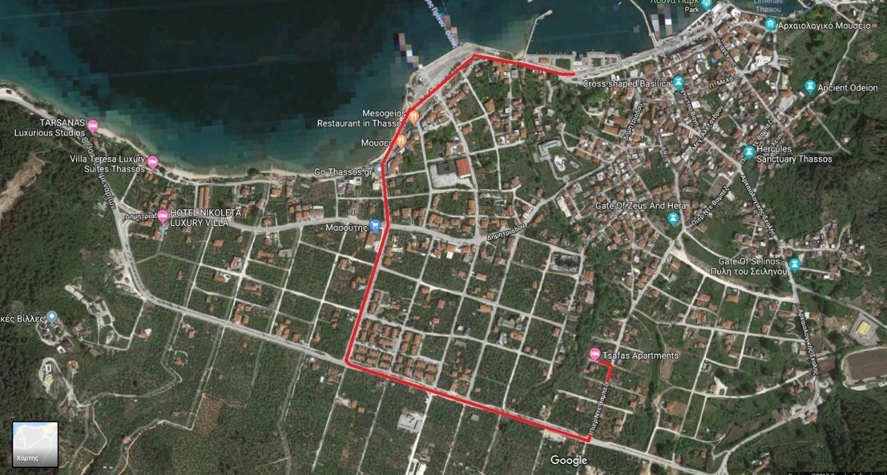 Appartamento Tsafas Αpartments Limenas  Esterno foto